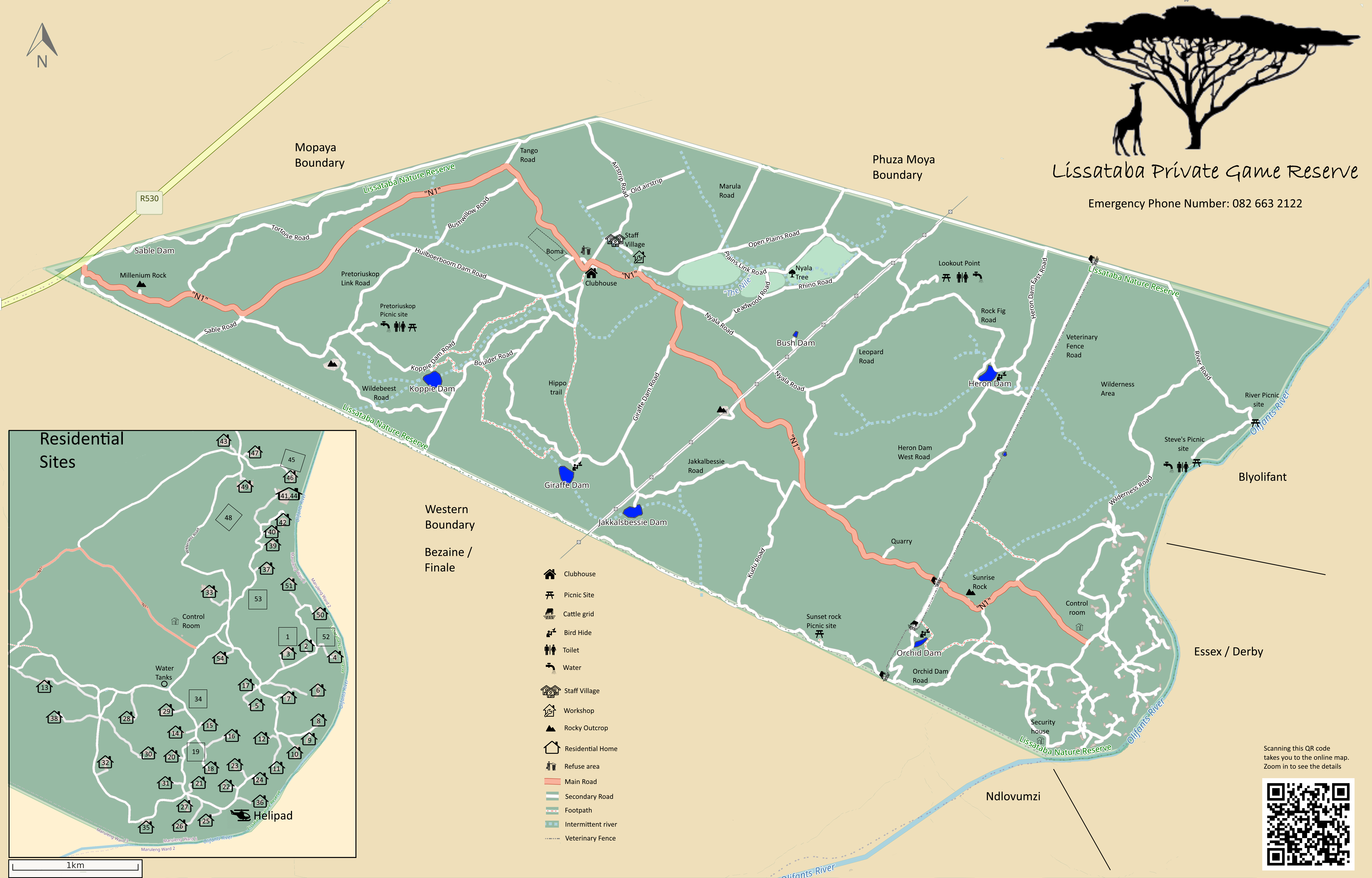 Lissataba printable map